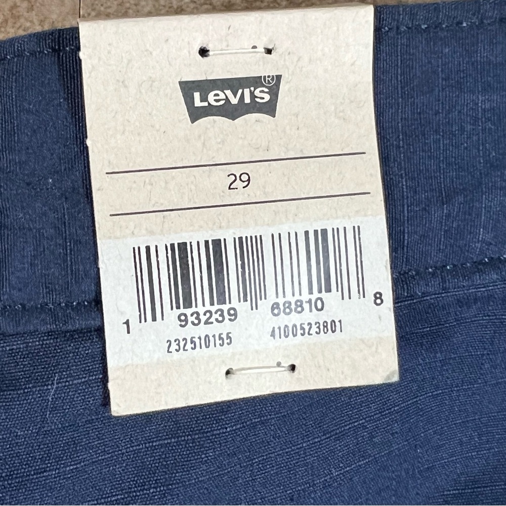 Levis Mens Carrier Cargo‎ Shorts Size 29 Blue Cotton Casual & Stylish Shorts - Picture 4 of 4